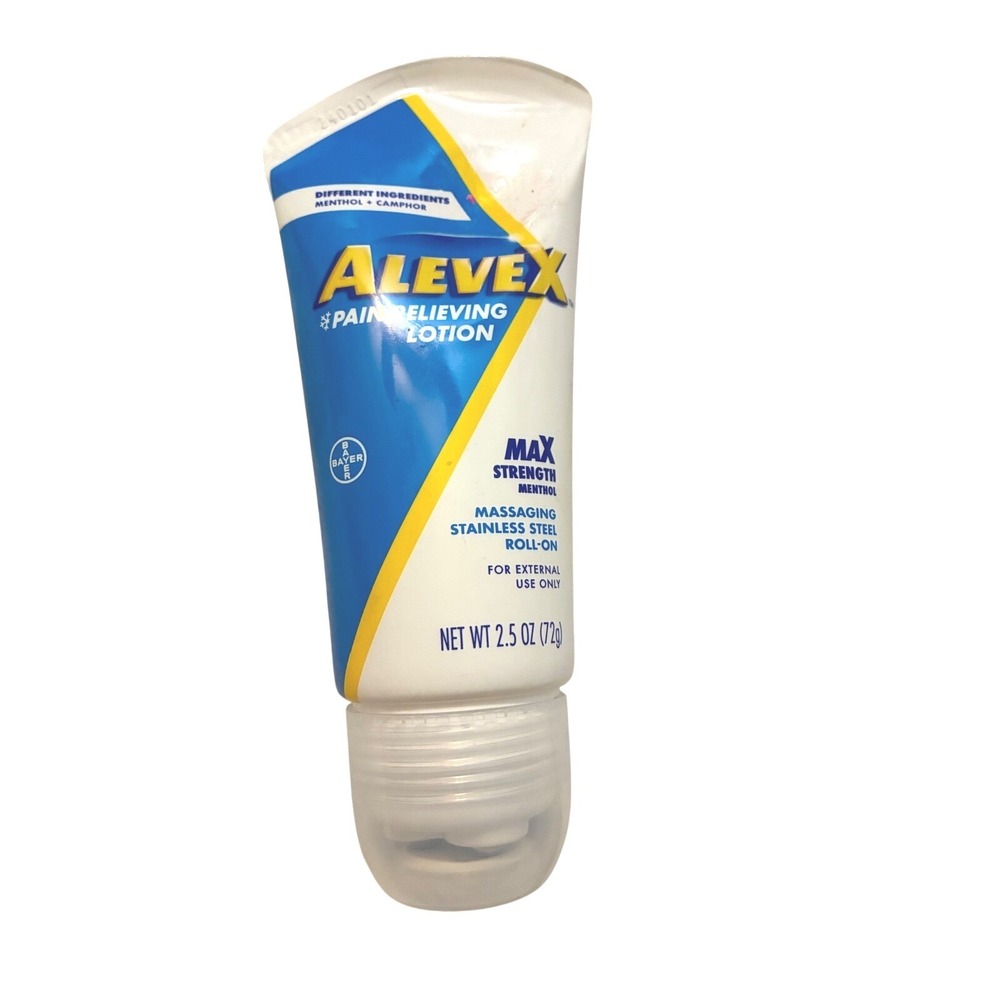 AleveX‎ Max Strength Pain Relieving Lotion Menthol Camphor Roll-On 2.5 oz Bayer